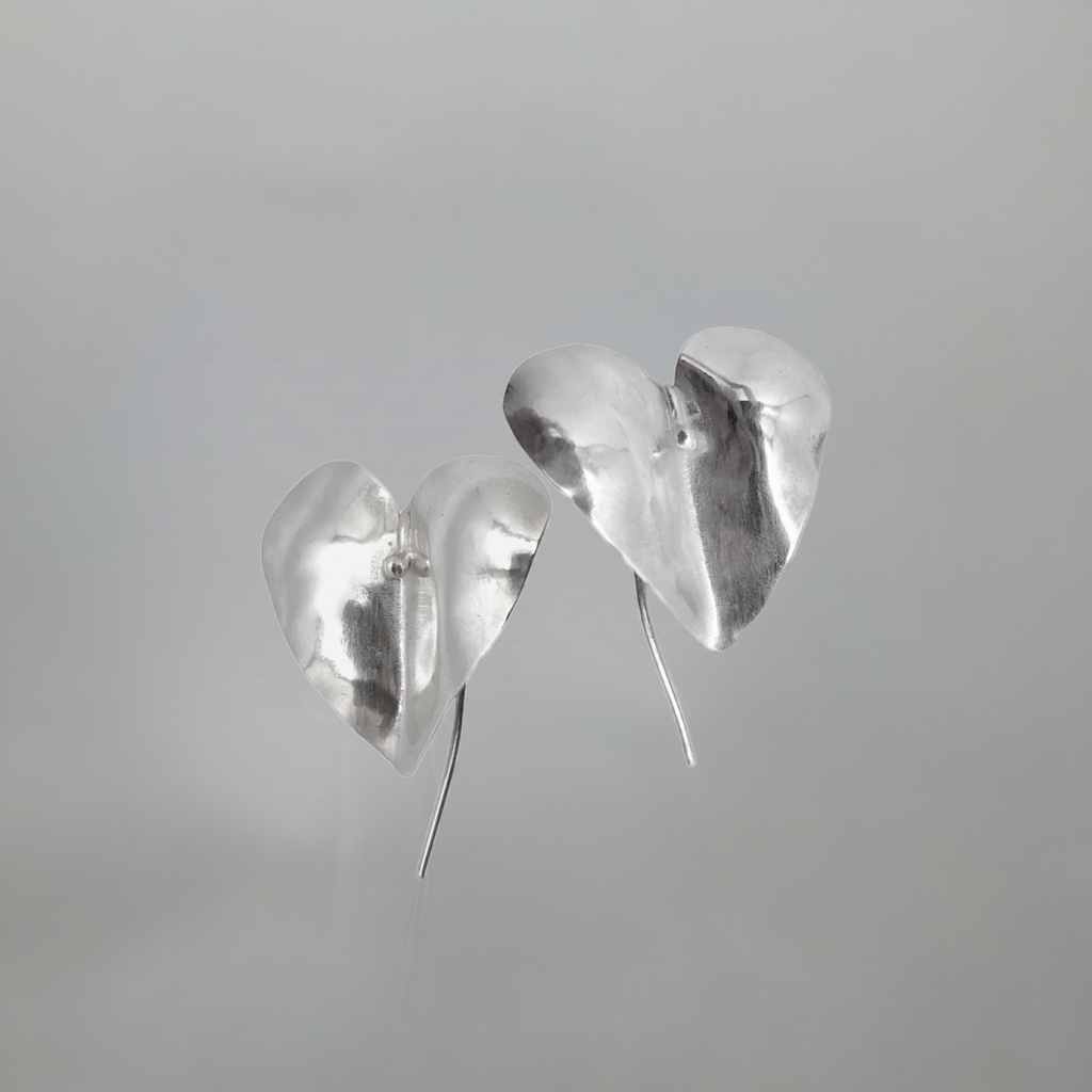 Aretes Anturio | Plata