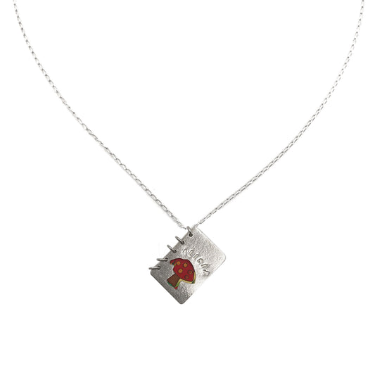 Collar dije Libro | Plata